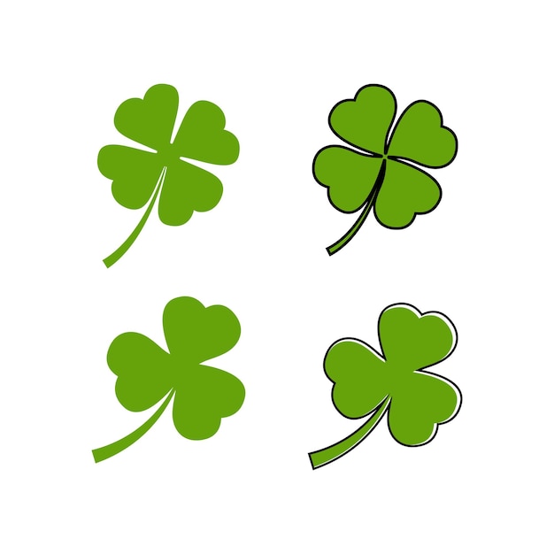 Vector de plantilla de diseño de icono del logotipo del trébol