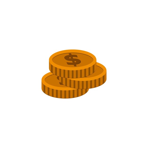 Vector de plantilla de diseño de icono de moneda dinero logo