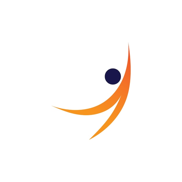 vector de plantilla de diseño de ilustración de símbolo de logotipo de fitness