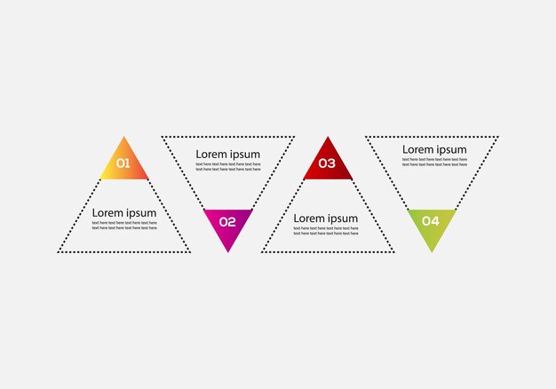 Vector de plantilla de diseño infográfico empresarial, se puede utilizar para pasos, opciones, procesos de negocio