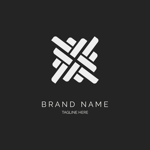 Vector de plantilla de diseño de logotipo de adorno moderno para marca o empresa y otros