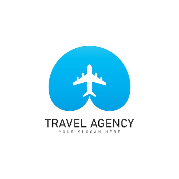 Vector de plantilla de diseño de logotipo de la agencia de viajes