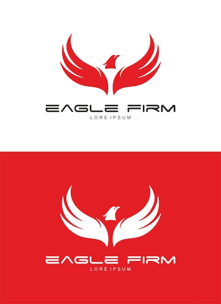 Vector vector de plantilla de diseño de logotipo de águila