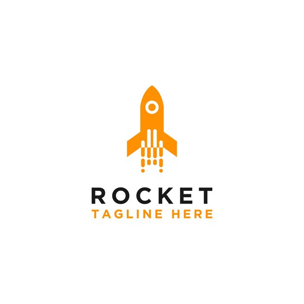 Vector de plantilla de diseño de logotipo de cohete