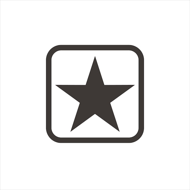 Vector de plantilla de diseño de logotipo cuadrado estrella