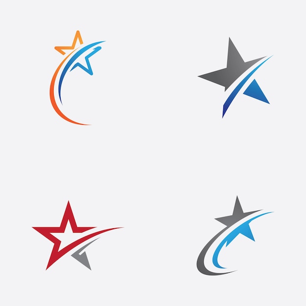 Vector de plantilla de diseño de logotipo de estrella