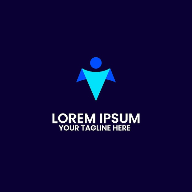 Vector de plantilla de diseño de logotipo icónico creativo