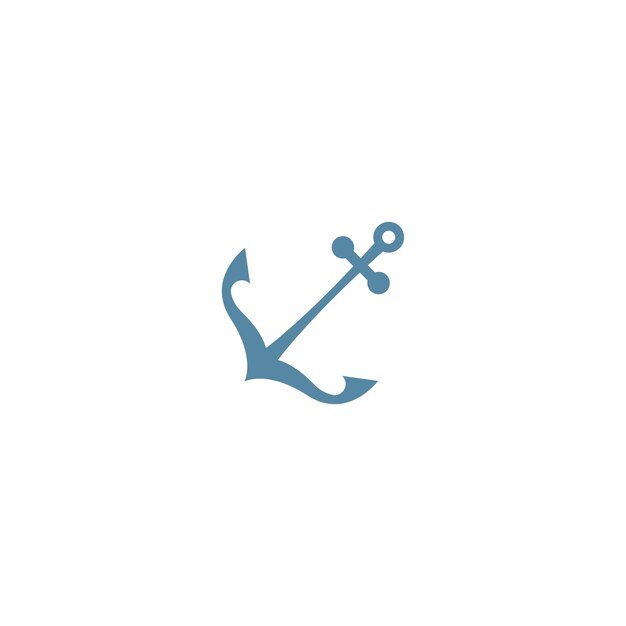 Vector de plantilla de diseño de logotipo de icono de ancla