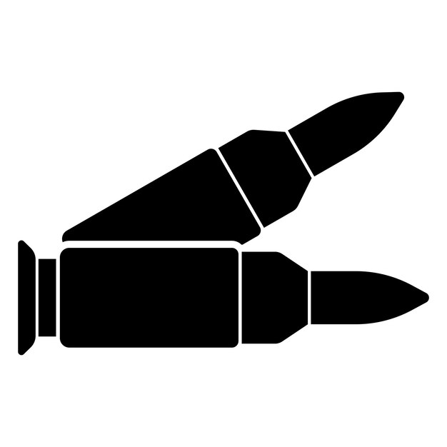 Vector de plantilla de diseño de logotipo de icono de bala