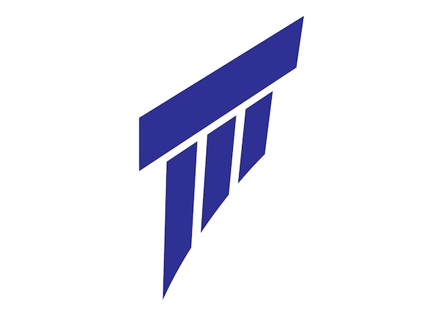 Vector de plantilla de diseño de logotipo de icono de pilar aislado