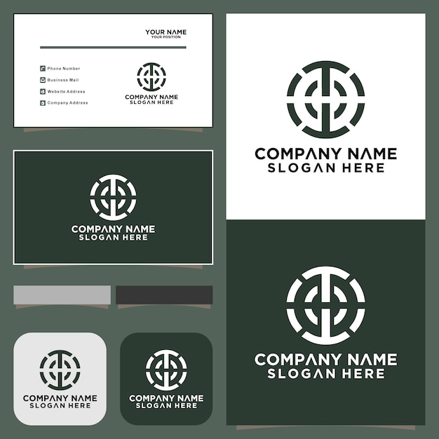 Vector de plantilla de diseño de logotipo de icono de tc