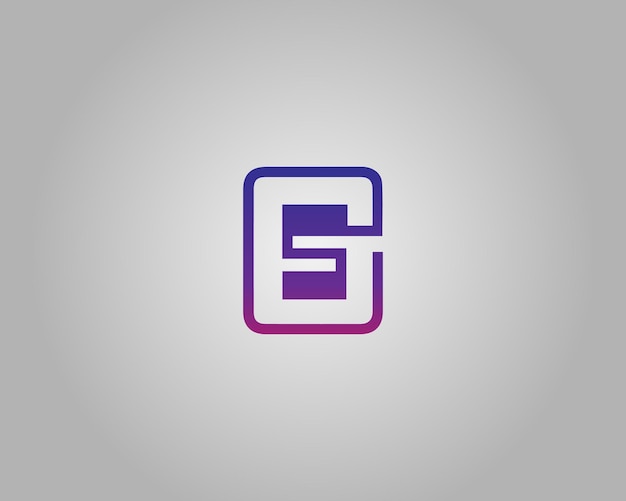 Vector de plantilla de diseño de logotipo inicial de la letra GS o SG