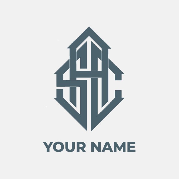 Vector de plantilla de diseño de logotipo inicial de letra SAC