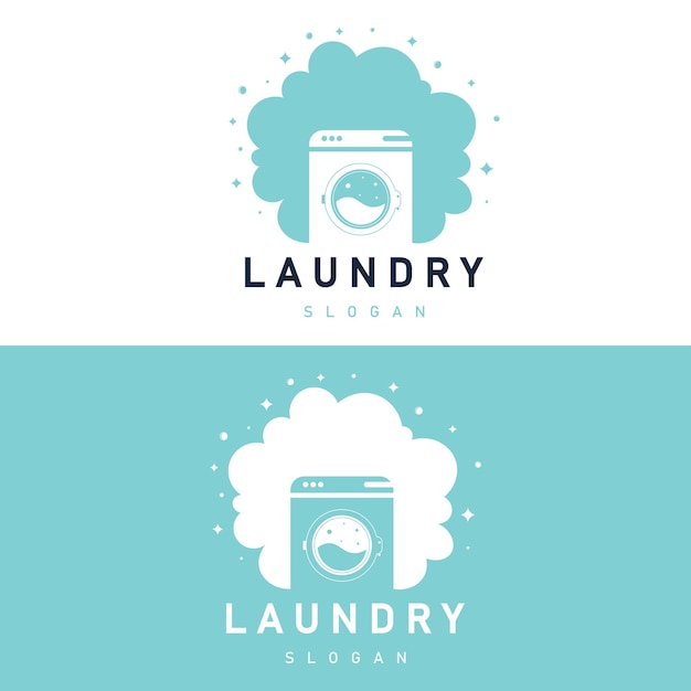 Vector de plantilla de diseño de logotipo de lavandería