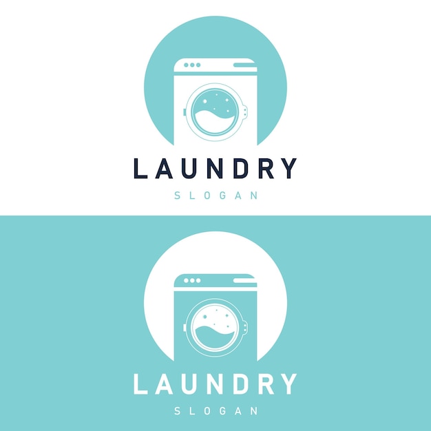 Vector de plantilla de diseño de logotipo de lavandería