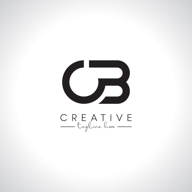 Vector de plantilla de diseño del logotipo de la letra inicial del alfabeto CB BC