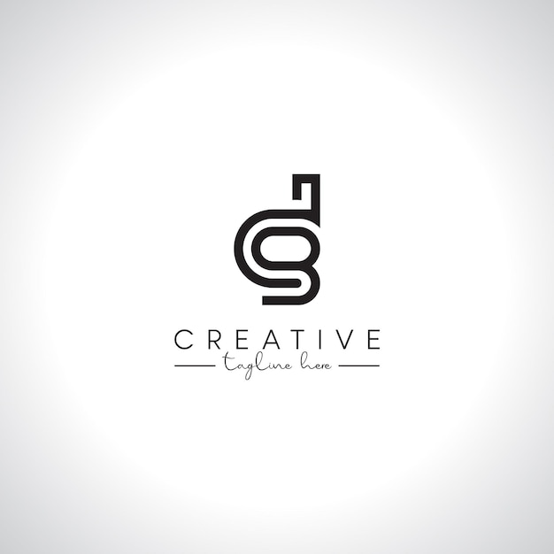 Vector de plantilla de diseño del logotipo de la letra inicial del alfabeto DB BD