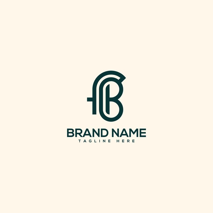 Vector vector de plantilla de diseño del logotipo de la letra inicial del alfabeto fb bf