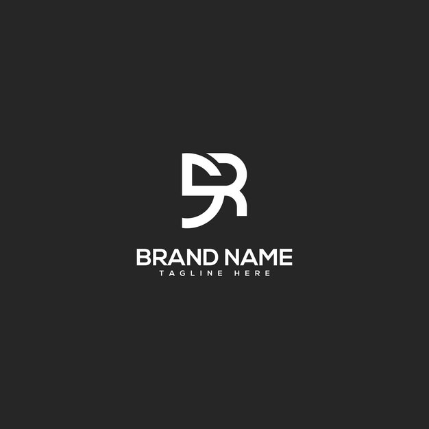 Vector de plantilla de diseño del logotipo de la letra inicial del alfabeto SR RS
