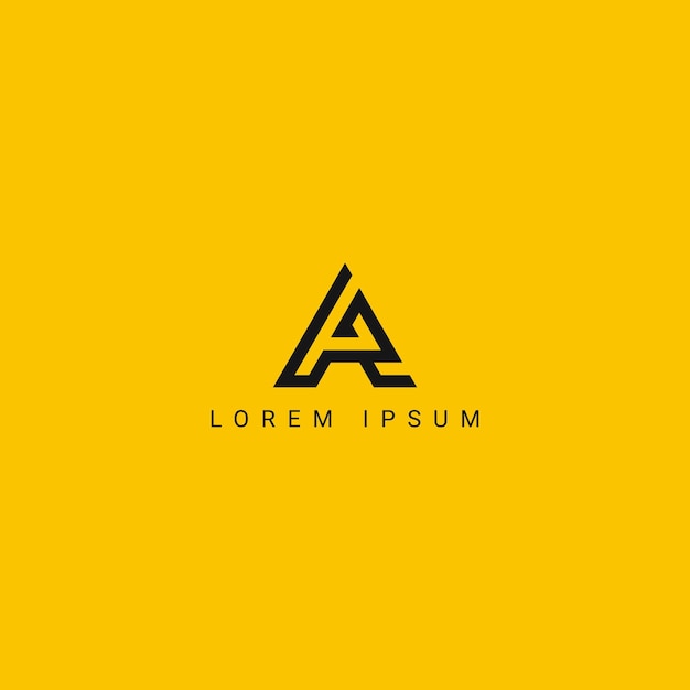 Vector de plantilla de diseño del logotipo de la letra inicial AR RA