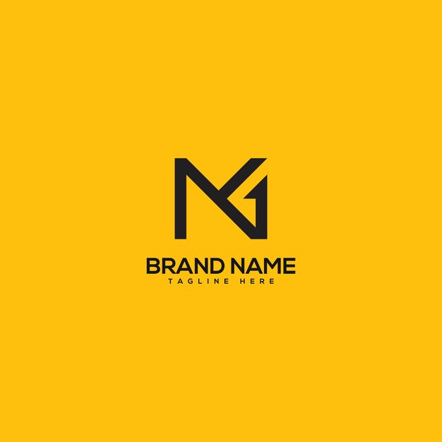 Vector de plantilla de diseño del logotipo de la letra inicial NG GN