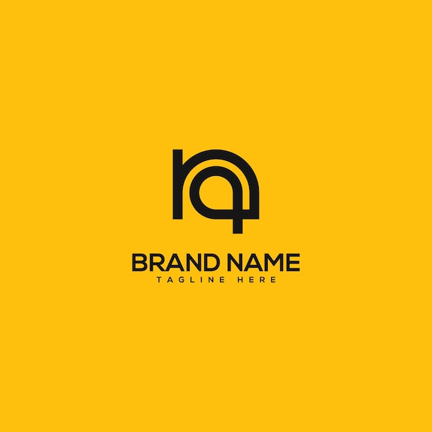 Vector de plantilla de diseño del logotipo de la letra inicial NQ QN