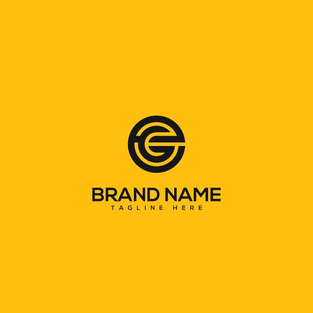 Vector de plantilla de diseño del logotipo de la letra monograma abstracto GE EG