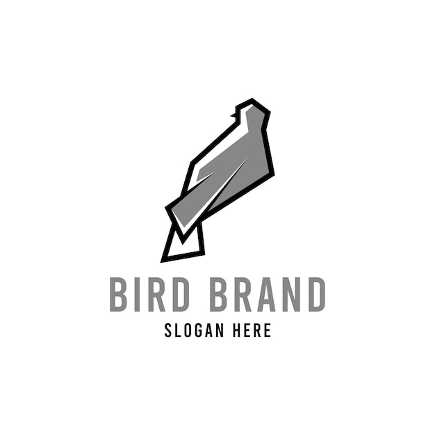 Vector de plantilla de diseño de logotipo de pájaro