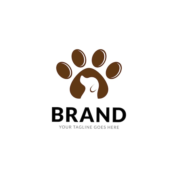 Vector de plantilla de diseño de logotipo de perro