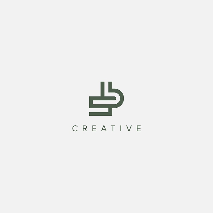 Vector vector de plantilla de diseño de logotipo sb bs de letra única moderna