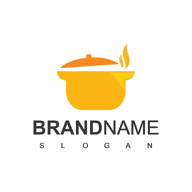 Vector de plantilla de diseño de logotipo de sopa de cocina lleno de sopa sabrosa para su menú