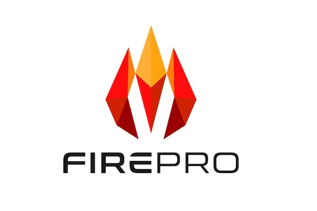 Vector de plantilla de diseño de logotipo de tecnología de fuego