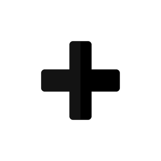 Vector de plantilla de diseño plano de icono más