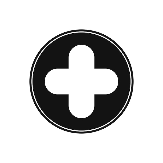 Vector de plantilla de diseño plano de icono más