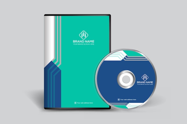 Vector de plantilla de diseño de portada de CD