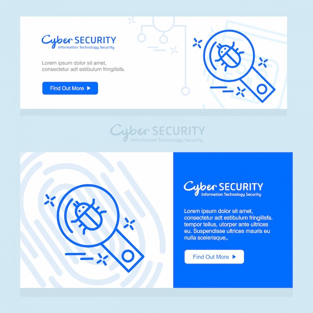 Vector de plantilla de diseño de seguridad cibernética