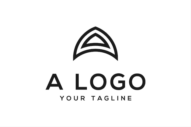 Vector de plantilla de diseño de vector de logotipo de letra inicial A