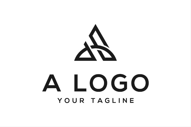 Vector de plantilla de diseño de vector de logotipo de letra inicial A