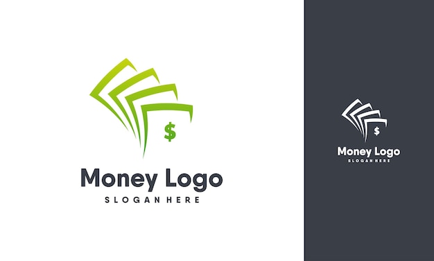 Vector de plantilla de diseños de logotipo de dinero moderno, vector de diseños de logotipo de finanzas, icono de símbolo de logotipo