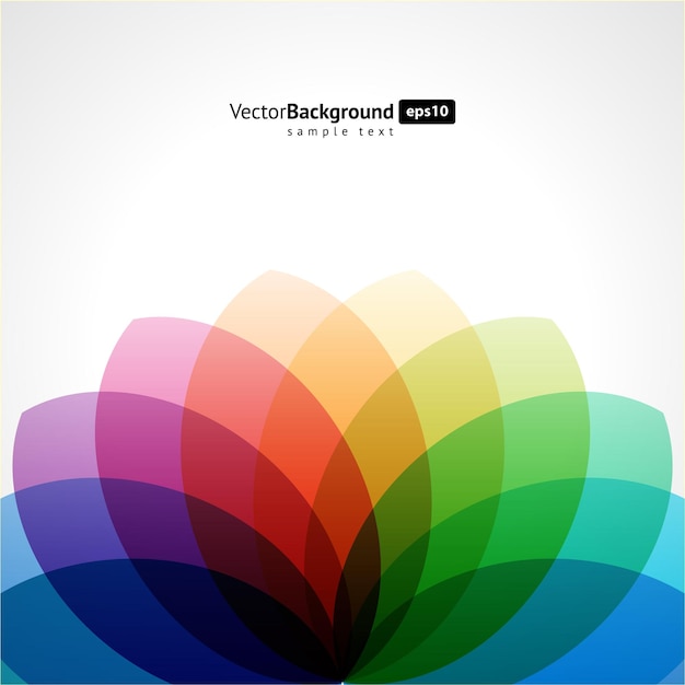 Vector de plantilla de fondo de ilusión óptica de pétalos degradados de flores multicolores de arco iris abstracto