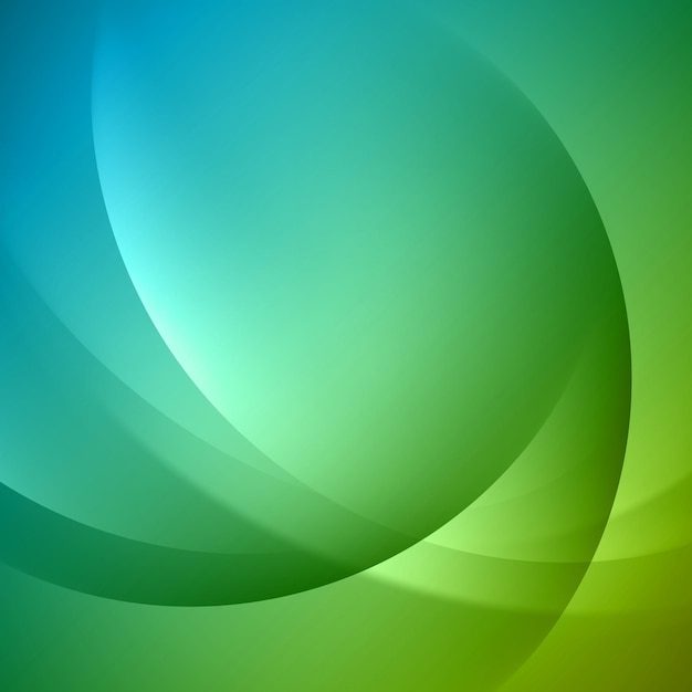 Vector de plantilla de fondo de movimiento suave de flujo futurista de curva de onda dinámica de degradado verde abstracto