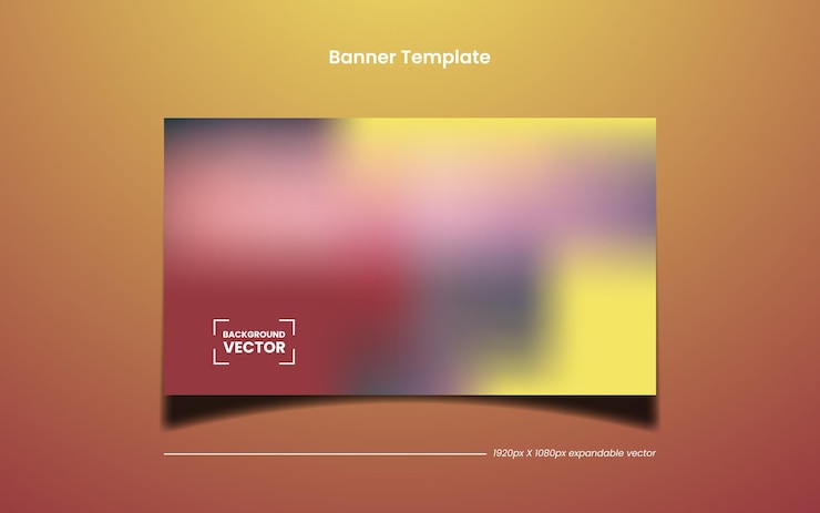 Vector vector de plantilla de fondo (se puede utilizar como miniatura de youtube o banner de bienvenida)