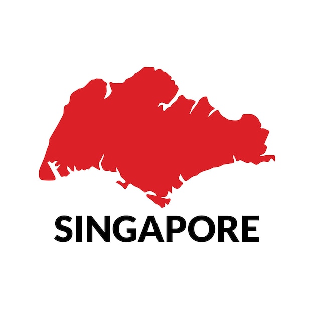 Vector de la plantilla de icona de Singapur