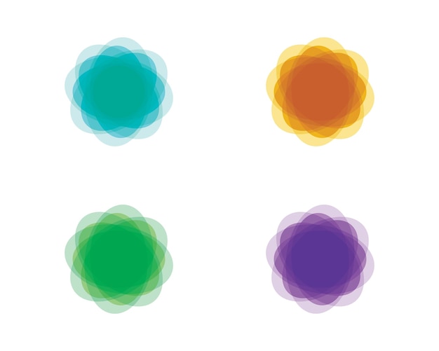 Vector de plantilla de icono de banner de círculo