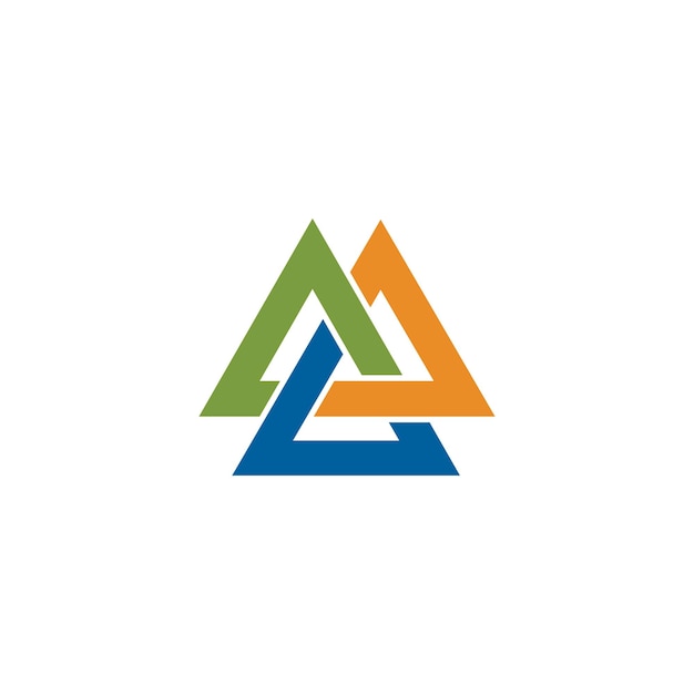 Vector de plantilla de icono de letra M