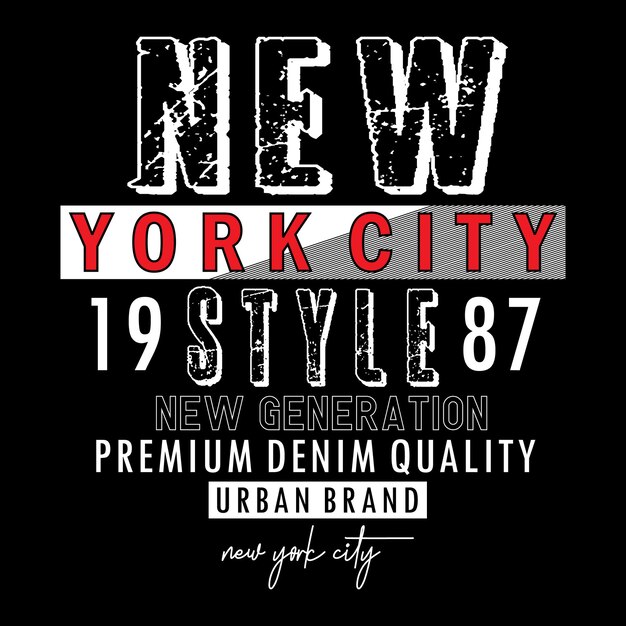 vector plantilla ilustración nueva york texto letras icono logotipo diseño tipografía