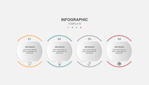 Vector de plantilla de infografía