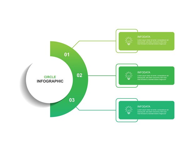Vector de plantilla de infografía