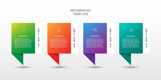 Vector de plantilla de infografía