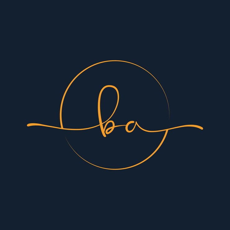 Vector de la plantilla inicial del logotipo de la firma